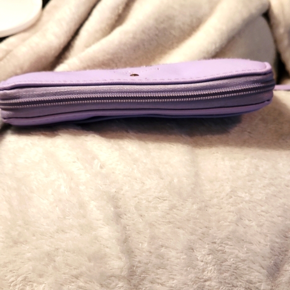 Kate Spade New York lilac purple glitter zip around wallet - Picture 7 of 7